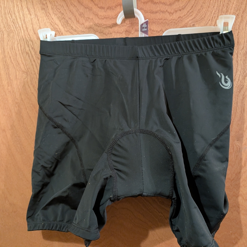 Men's Black Athletic Cycling Shorts